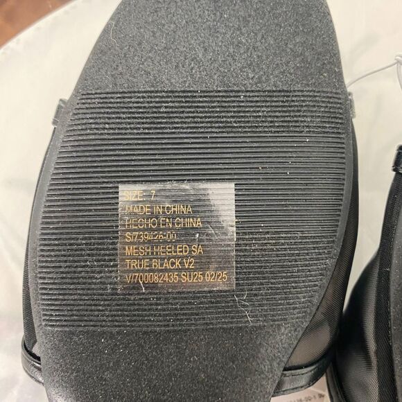 Gap NWT Black Mesh Sandal Loafer Slip On Flat Shoes US 7 - Picture 5 of 5